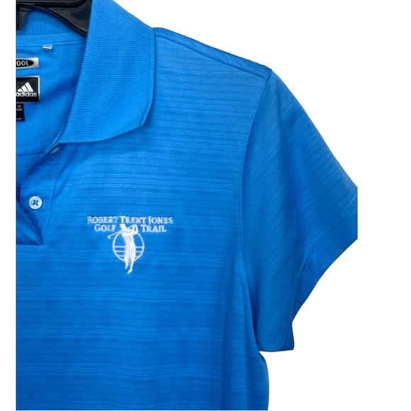 Adidas | Robert Trent Jones Golf Women’s Clima Cool Blue Golf Shirt M - Picture 4 of 8